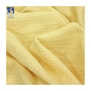 Tissu en crêpe uni YX802 100 g/m², tissé, pour vêtements décontractés, jupes pour femmes, 100 % polyester, tissu en mousseline de soie à bulles, froissé - Product Image 6