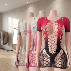 W.E. Tenue de danse exotique sexy pour scène, dégradé de couleurs, une pièce, pour danse de salon et strip-tease - Product Image 3