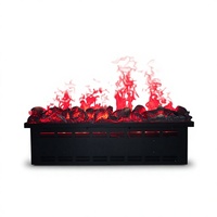 Cheminée électrique à vapeur froide 100 cm avec application TUYA, effet flamme, pour décoration intérieure moderne, insert de salon, avec ensemble de bûches