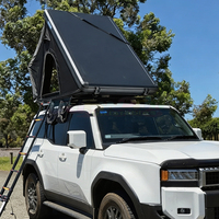 Tente de toit ultralégère en aluminium type Z pour 2 personnes, tente de toit rigide pour camion avec échelle pour tout-terrain