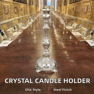 Portavelas Elegante de Acero Inoxidable, sin Llama, Ecológico, para Mesa, Florero, Hogar, Bares, Pascua, Cumpleaños, Navidad - Product Image 2