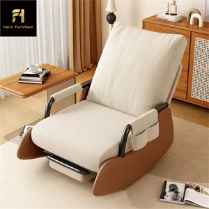 2025 vente chaude personne seule loisirs canapé à <span class=keywords><strong>bascule</strong></span> chaise inclinable pliable moderne en bois salon chaise pour balcon - Product Image 1