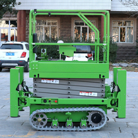 Envío Gratuito, Elevador de Tijera Autopropulsado Portátil para Vehículos Pequeños, de 4m, 6m, 8m, 10m, 12m, 14m, 16m, con Certificación CE