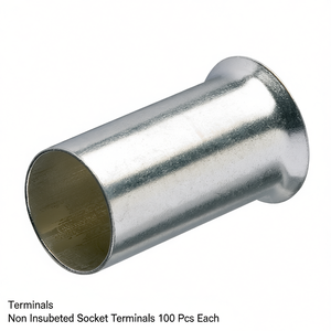 Terminales de Enchufe Sin Aislamiento, 100 Unidades Cada Uno - Product Image 2