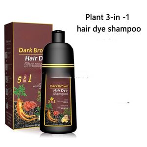 Champú en Crema Profesional para Cabello Oscuro, Tinte Negro Natural Sin Amoníaco, Uso Doméstico, con Brillo Cristalino y Coloración Permanente - Product Image 4