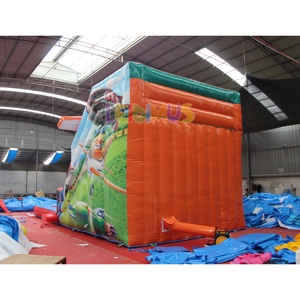 Maison de rebond commerciale en PVC Cross Fire double toboggan gonflable videur combo Super Wings château gonflable avec location de piscine - Product Image 3