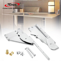 Mécanisme de table à manger extensible à fermeture douce et dissimulée Temax DB5017T, quincaillerie fonctionnelle à bascule pour meubles de cuisine