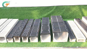 Caniveau de drainage extérieur GREENTECH en béton polymère flexible pour <span class=keywords><strong>parking</strong></span> - Product Image 4