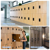 Serrure intelligente robuste à code et empreinte digitale sans clé pour armoire de bureau, casier de gym, boîte aux lettres scolaire