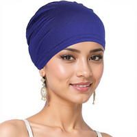 Gorro de turbante musulmán de Modal suave nuevo al por mayor gorro de turbante interior gorro de bufanda islámica sombrero indio turbante de mujer