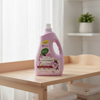 Détergent à lessive liquide parfumé aux fleurs, nettoyage en profondeur et respectueux de l'environnement, vente en gros OEM/ODM, directement du fabricant