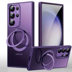 เคสโทรศัพท์มีห่วงยึดแม่เหล็กสำหรับ Samsung Galaxy S24 S23 S23plus S23ultra จำนวนมาก