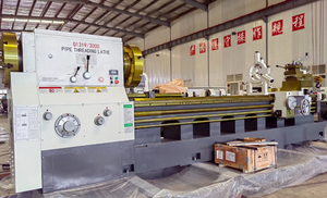 Tour à fileter les tuyaux Q1319, tour à double mandrin, tour manuel, tour horizontal à grand alésage de <span class=keywords><strong>broche</strong></span> - Product Image 5