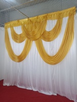 Rideaux de mariage de haute qualité, nouveau design, toile de fond pour décoration de fête, fournitures de décoration, rideau de toile de fond plissé, sequins