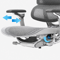 Chaise de bureau exécutive haut de gamme en maille avec support lombaire réglable pour le bureau à domicile et l'utilisation commerciale