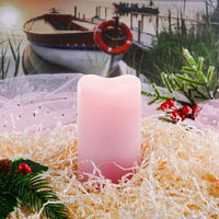 KSWING Bougie LED sans Flamme en Forme de Cœur Rose, Projecteur Romantique pour la Nuit de la Saint-Valentin, Décoration d'Intérieur pour Chambre à Coucher