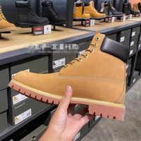 Nouvelles Bottes Martin Design Moderne pour Hommes, Cuir Nubuck Rhubarbe Classique, Bottes et Chaussures Haut de Gamme pour Femmes