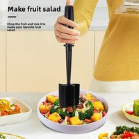 Hachoir manuel multifonction en ABS pour viande, attendrisseur, presse-légumes, mixeur à pommes de terre, hachoir à tomates, outil pour mélanger le riz