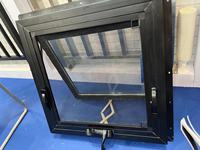 Fenêtre à battant en PVC de haute qualité avec manivelle unique, idéale pour la maison et le bureau, en verre trempé et plastique, pour salle de bain et cuisine
