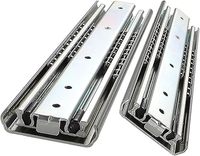 Glissière de tiroir industrielle AOLISHENG robuste à fermeture douce, à extension complète, à 3 sections, à roulement à billes, pour chambre et appartement, 45 kg