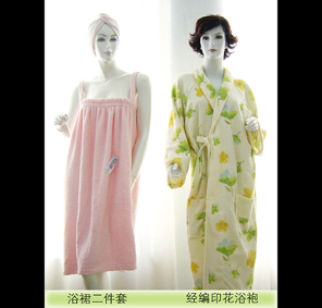 <span class=keywords><strong>Accappatoio</strong></span> e Gonna Lavorati a Maglia alla Moda per Ragazze, 100% <span class=keywords><strong>Cotone</strong></span> Terry - Product Image 3