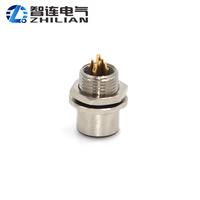 M12 amphenol ip67 aire plug PCB 4pin conector de metal