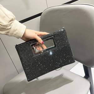 Tas tangan wanita, tas wanita rantai untuk pesta, tas dompet pesta, tas malam beludru, tas tangan wanita mewah, elegan, modis - Product Image 6