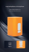 Pompe à vide et gonfleur double cylindre à double usage 12V 30W 2400mAh rechargeable pour sac de compression et matelas gonflable