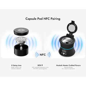 Tête de chicha électrique IMOTO NFC intelligente, portable, facile à nettoyer, rechargeable, tête de chicha électronique intelligente avec contrôle de température - Product Image 4