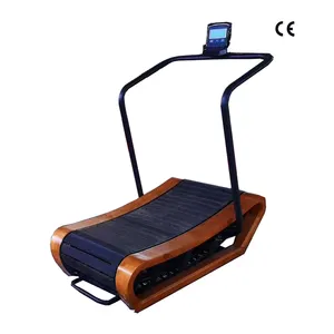 Yijian Máy chạy bộ đường cong bằng gỗ Máy chạy bộ thiết bị tập thể dục Máy chạy bộ tự tạo không có động cơ