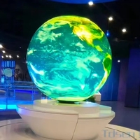 Pantalla LED Esférica con Forma de Globo, Diámetro de 1M 1.5M 2M, Pantalla Esférica P2 P3, Pantalla LED de Bola para Exposiciones