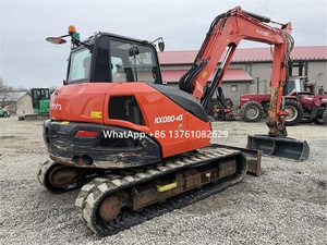 Mini-excavatrices d'occasion de marque japonaise à vendre : Kubota KX080/8,4 tonnes, mini-excavatrices sur chenilles d'occasion - Product Image 3