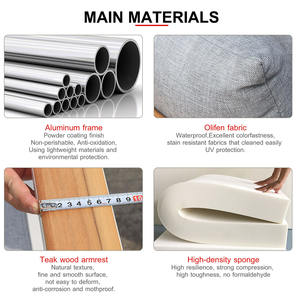 Juego de Muebles de Jardín JN4062-W, Sofá para Exteriores, Ideal para Hoteles, Restaurantes y Terrazas - Product Image 4