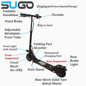 Patinete eléctrico de litio con batería de proveedores de China para adultos - Product Image 4