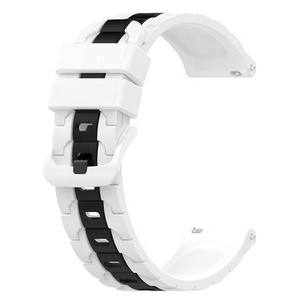 Correa de silicona transpirable de 20mm para Samsung <span class=keywords><strong>Galaxy</strong></span> <span class=keywords><strong>Watch</strong></span> 6 <span class=keywords><strong>5</strong></span> 4, Correa deportiva colorida, pulsera de reloj - Product Image 6