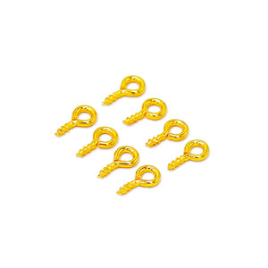 Gold Plated <b>Copper</b> Ram's Eye Screw 18K For <b>Bracelet</b> Making DIY Jewelry Accessories - Product Image 5