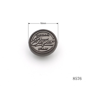 Nouveau design, rivets en alliage de zinc gravés sur mesure avec logo, finition bronze vieilli, pour collier/sangle de sac à main - Product Image 1