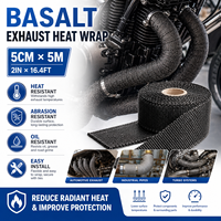 Ruban isolant thermique en titane basaltique de 5 m pour échappement de moto de course