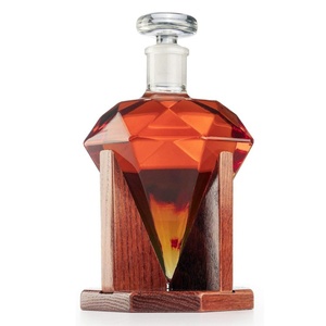 Chất lượng cao bất thường hình rõ ràng làm bằng tay Glass Whiskey decanters cho rượu vang - Product Image 2