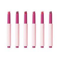 Fabricant de produits de beauté MLM, faible MOQ, stylo à lèvres de type pressé avec un look mat et sophistiqué et une couleur nude à faible saturation
