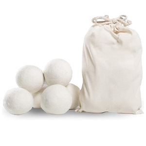Premium Venta al por mayor Nueva Zelanda Secador de bolas de fieltro de lana Suavizante de tela natural orgánico Reutilizable XL 100% Bolas de secador de lana hechas a mano - Product Image 1