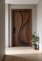 Puertas de Entrada Principales de Aluminio para Villas de Lujo, Puertas de Entrada Personalizadas en 3D