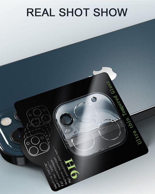 3D Tempered Glass Camera Lens Protector for iPhone 17 16 15 14 13 12 Pro Max, HD Clear Anti Scratch Screen Film Cover