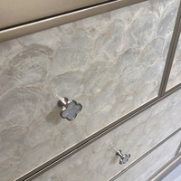 Commode et coiffeuse de luxe personnalisées en bois massif incrustées de nacre pour chambre et salon