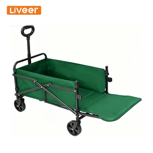 Carrito de Camping Plegable Liveer Nuevo OEM de Tamaño Pequeño, Capacidad de 120L, Tela Gruesa de 600D, Diseño de Apertura Trasera <span class=keywords><strong>para</strong></span> <span class=keywords><strong>Jardín</strong></span> - Product Image 1
