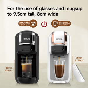 Cafetera Elctrica Home Espersso Machine 20 bar Automatic Capsule <strong>Compatible</strong> Plastic Coffee Maker with 0.6L Water Tank - Product Image 5