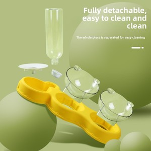Tazones de Viaje para Mascotas, Cuadrados, de Plástico, Ecológicos e Impermeables, para Perros y Gatos, Portátiles, para Uso en Interiores y Exteriores, Tamaño Pequeño - Product Image 2