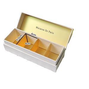 IMEE 2x5 2x3 lusso grande oro rigido Macaron <span class=keywords><strong>biscotto</strong></span> <span class=keywords><strong>biscotto</strong></span> 4 6 10 cavità cioccolato date dolci alimenti dolci confezione regalo Ramadan - Product Image 1