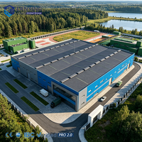 Nave Industrial de Estructura Metálica, Construcción Prefabricada con Certificación CWB y CE, Estructura Duradera para Fábrica