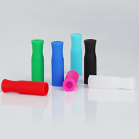 Embouts de pailles en silicone souple de type porte-cigarette 6mm/8mm/12mm, directement de l'usine ; Embouts de pailles en silicone de qualité alimentaire en gros